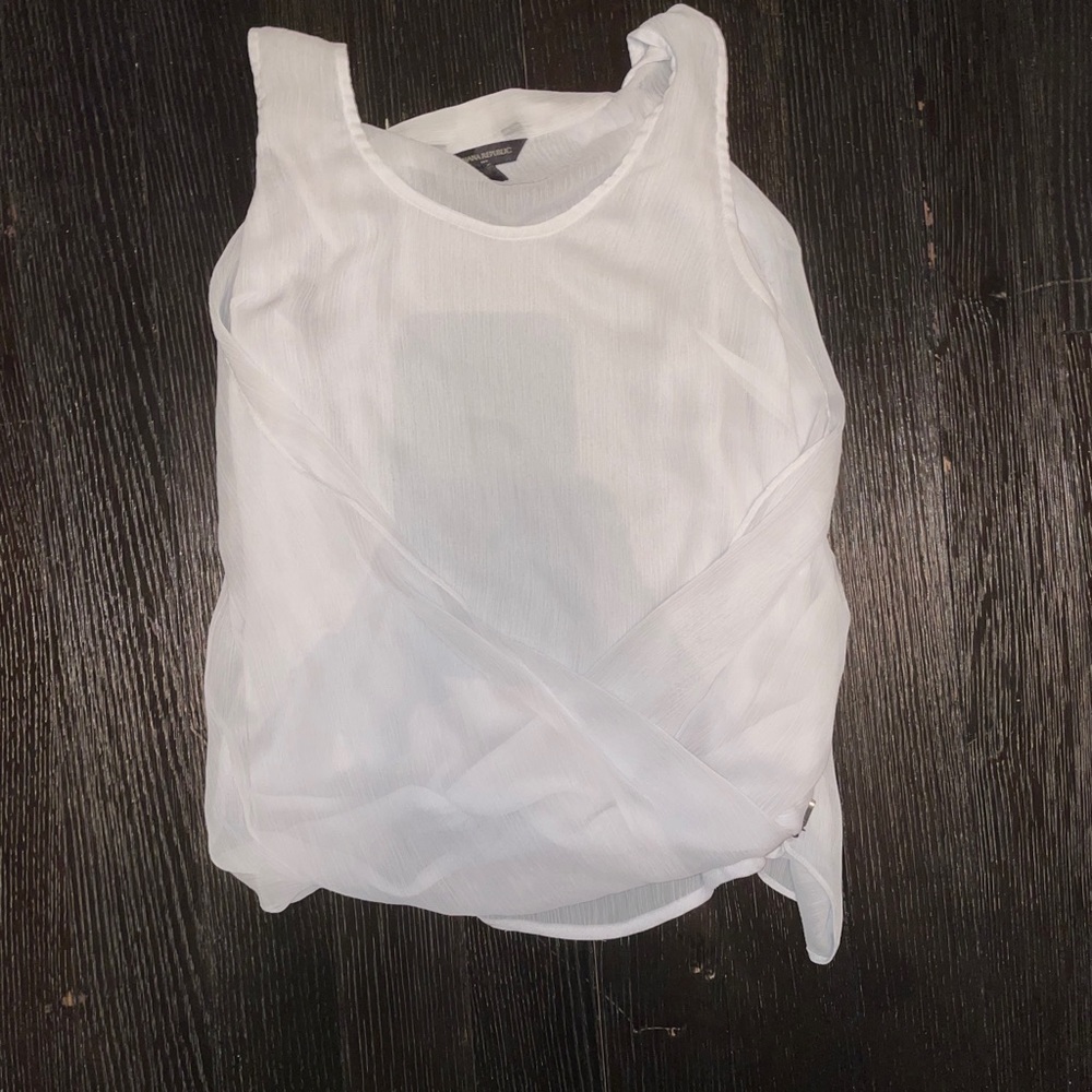 Banana Republic White Blouse